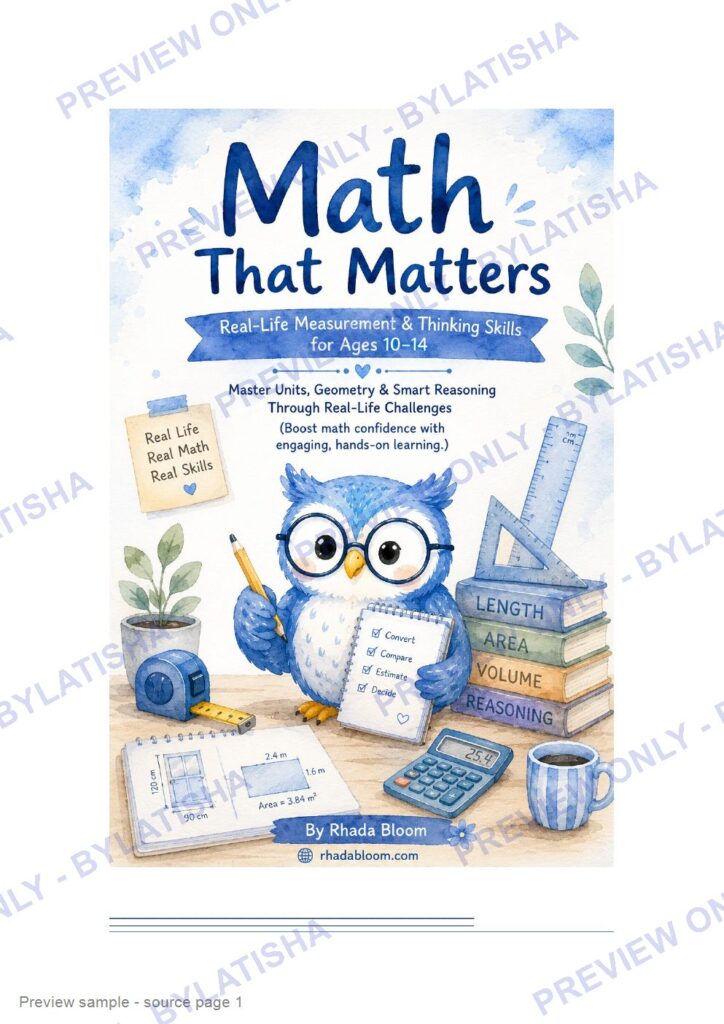 Math That Matters: Real-Life Measurement & Thinking Skills for Ages 10-14 preview sample