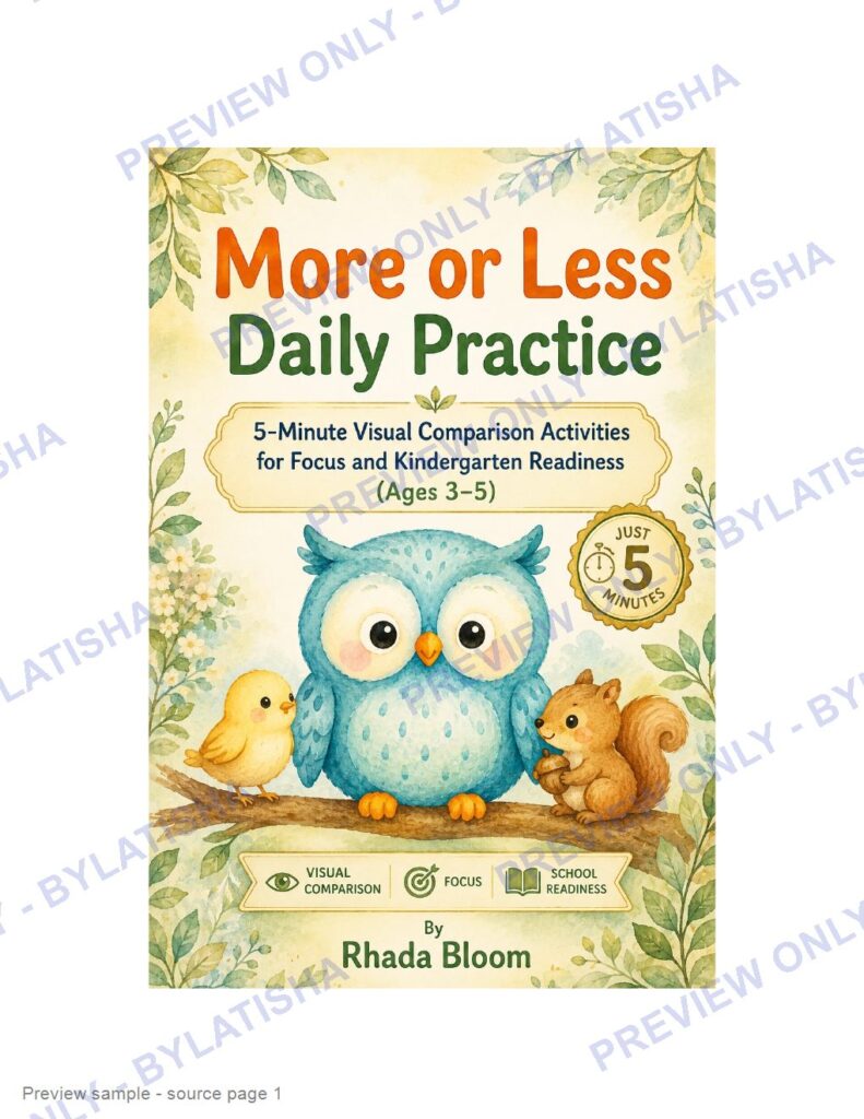 More or Less Daily Practice preview sample