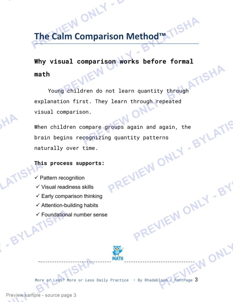 More or Less Daily Practice preview sample