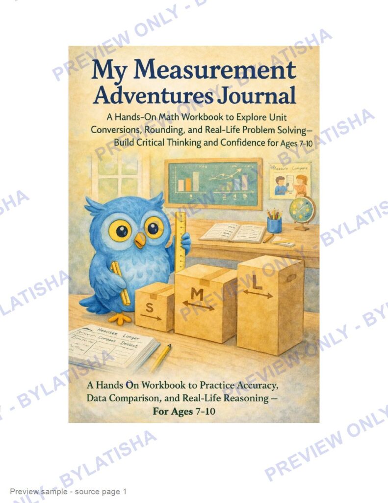 My Measurement Adventures Journal preview sample