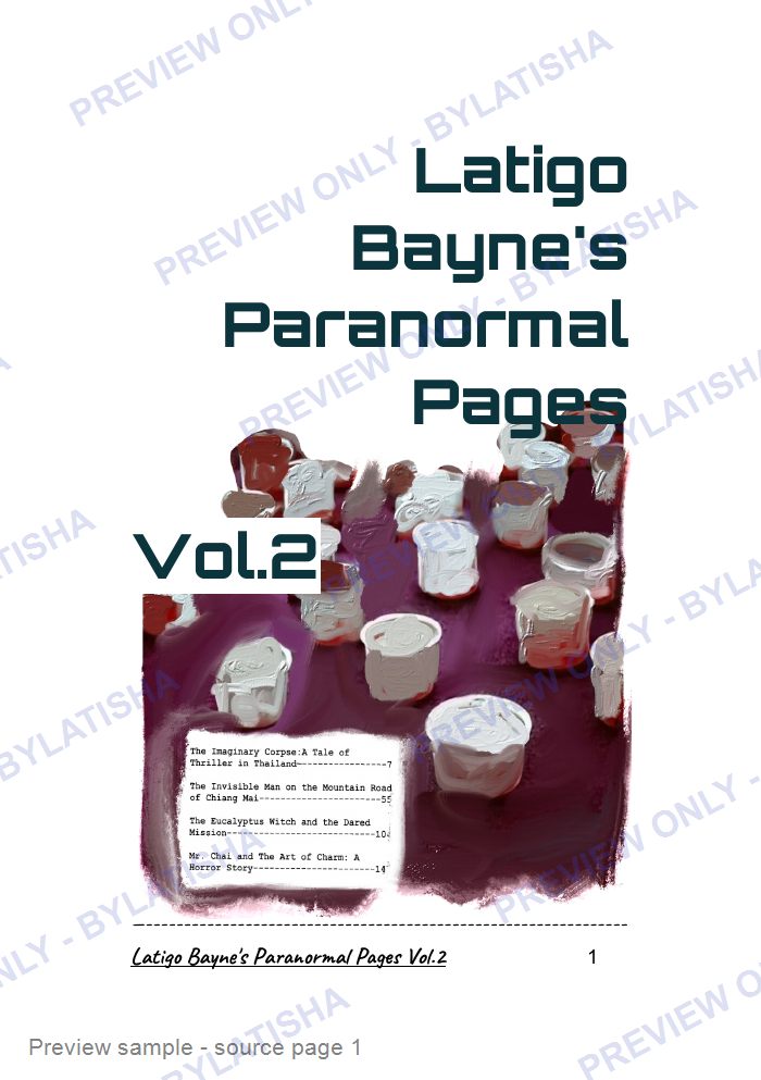 Latigo Bayne's Paranormal Pages: Volume 2 preview sample