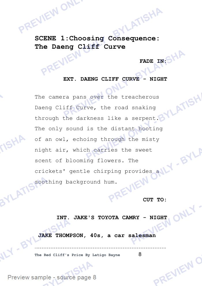 The Red Cliff’s Price: E-Book Edition — Latigo’s Flash Read preview sample