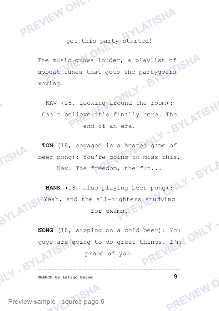 SEARCH: (Accessible Edition – Black & White Print) preview sample