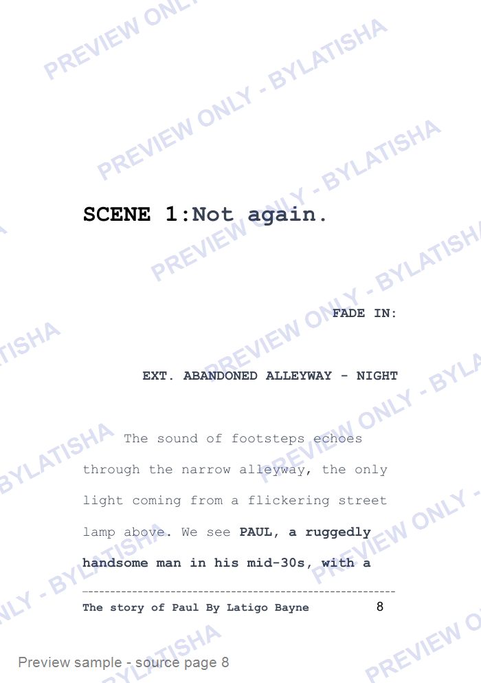 The story of Paul: Latigo’s Short Film Read — Collector’s Cinematic Hardcover Edition preview sample