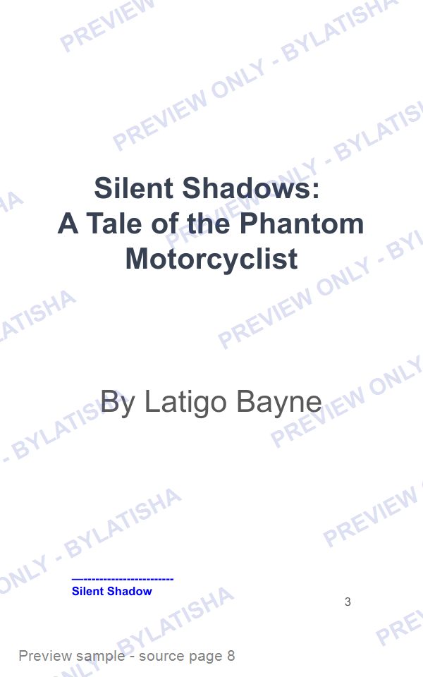 Tales of Haunting from Latigo Bayne: volume 2 preview sample