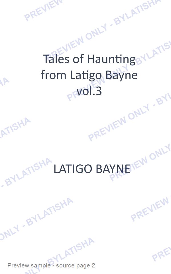 Tales of Haunting from Latigo Bayne: Volume 3 preview sample