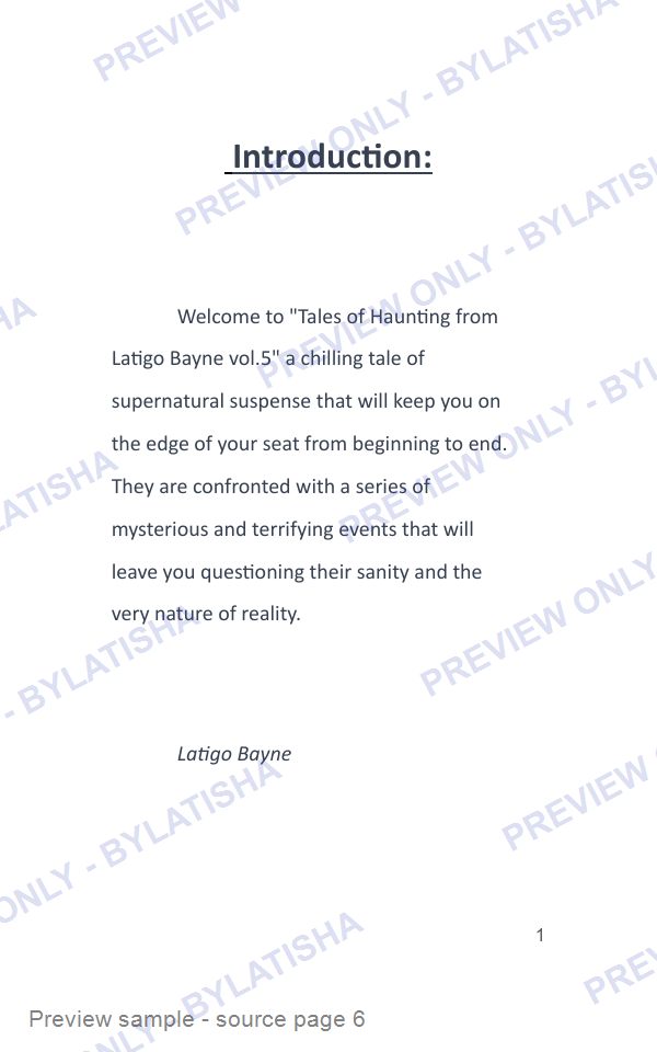 Tales of Haunting from Latigo Bayne: Volume 5 preview sample