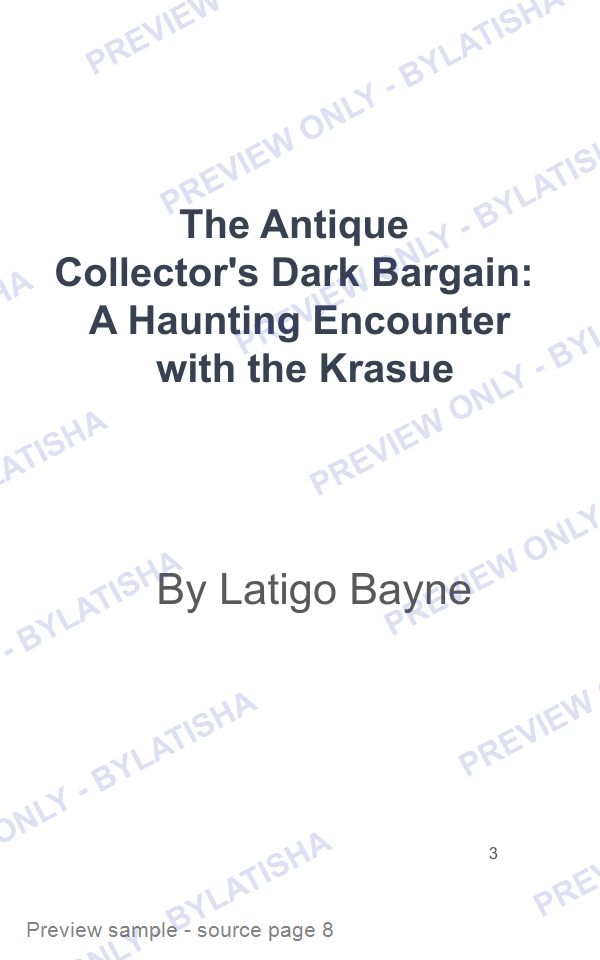 Tales of Haunting from Latigo Bayne: Volume 5 preview sample
