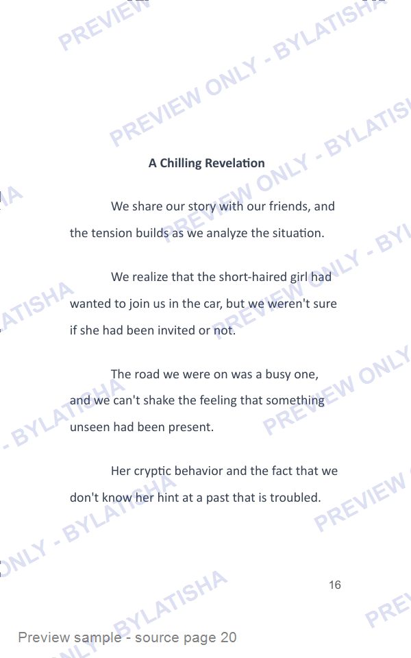 The Girl in the Car: E-Book Edition — Latigo’s Flash Read preview sample