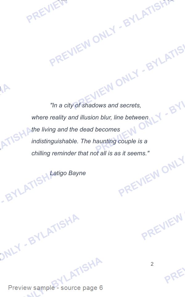 The Haunting Couple: E-Book Edition — Latigo’s Flash Read preview sample