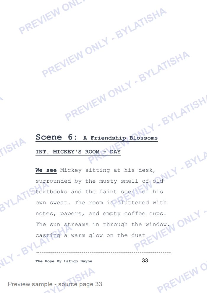 The Hope (Latigo’s Short Film Read) preview sample