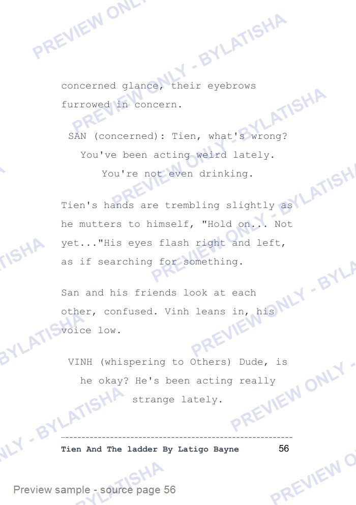 Tien And The ladder: Screenplay E-Book Edition preview sample