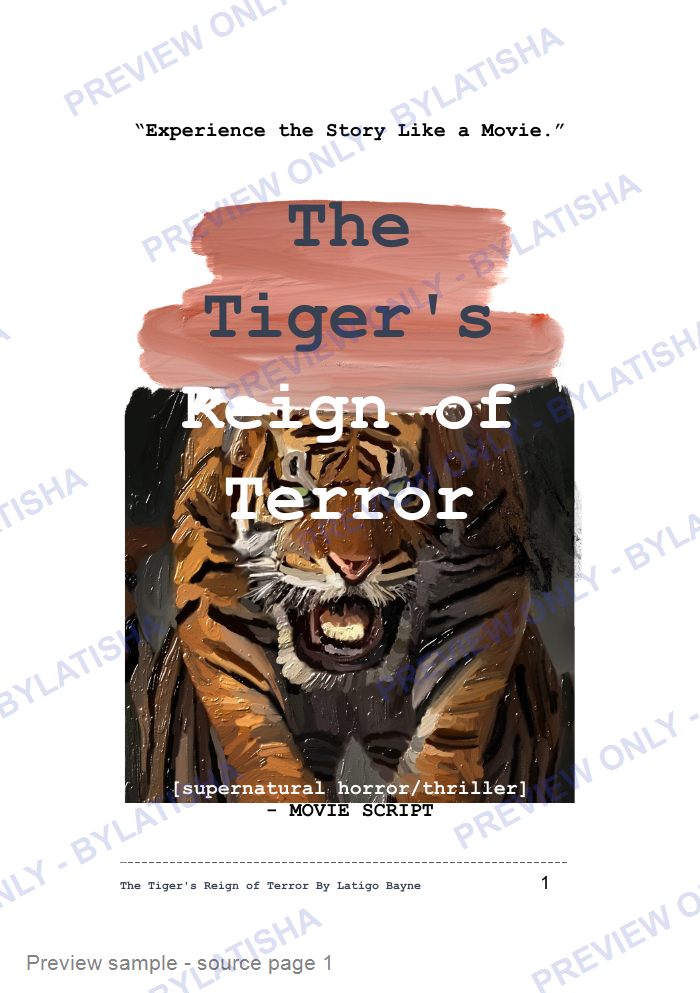 The Tiger's Reign of Terror preview sample