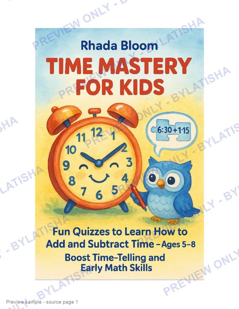 Time Mastery for Kids preview sample
