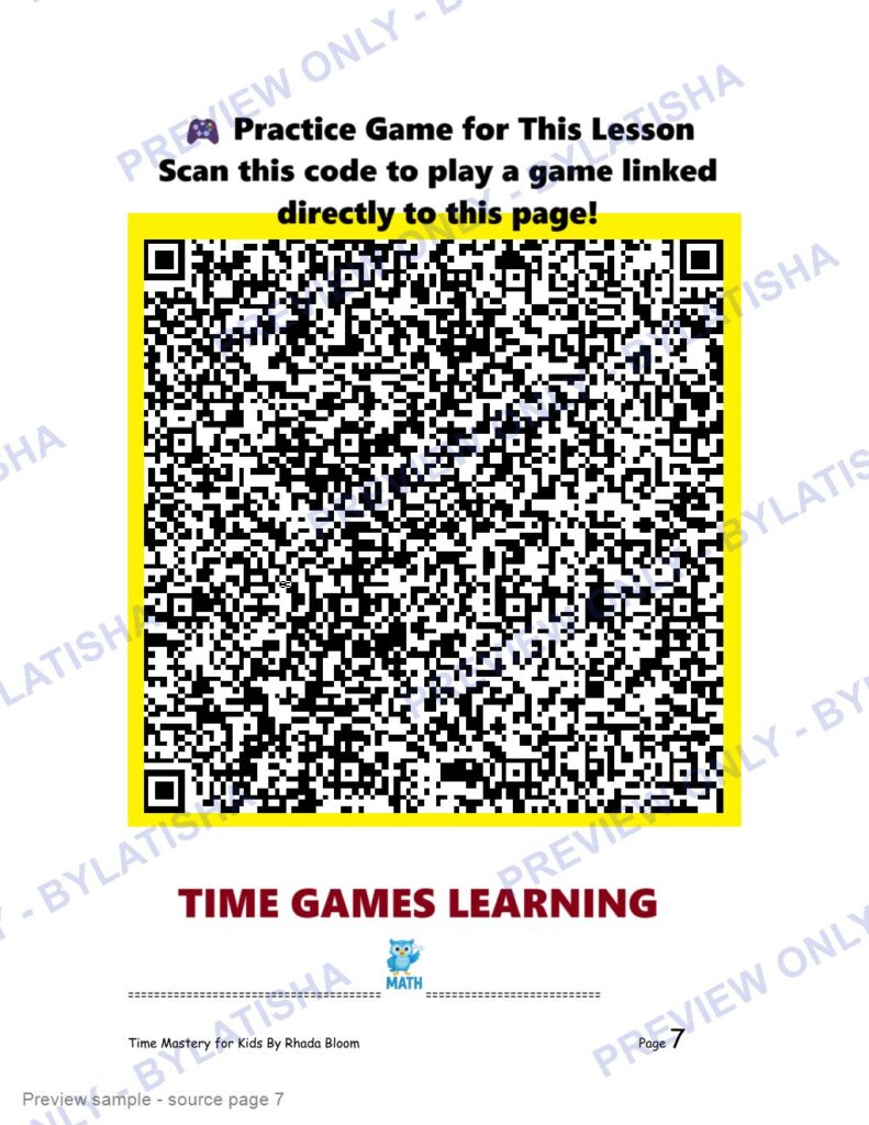Time Mastery for Kids preview sample