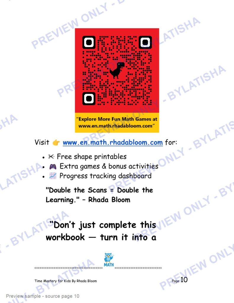Time Mastery for Kids preview sample