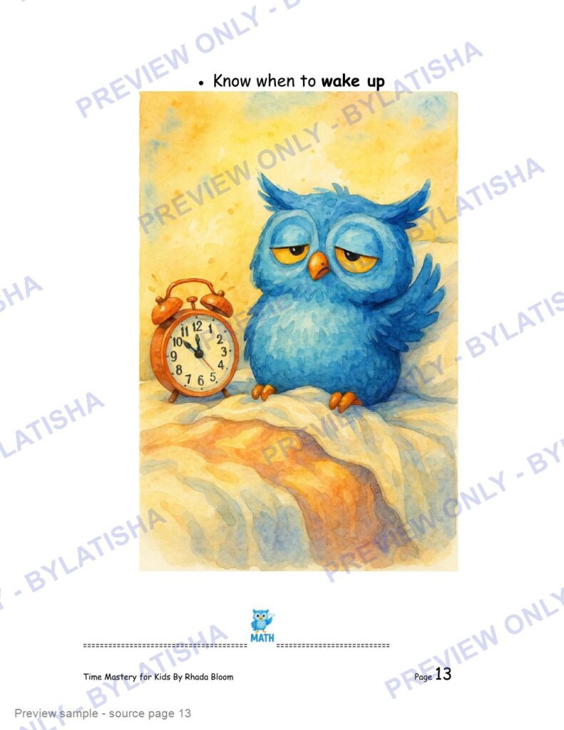 Time Mastery for Kids preview sample