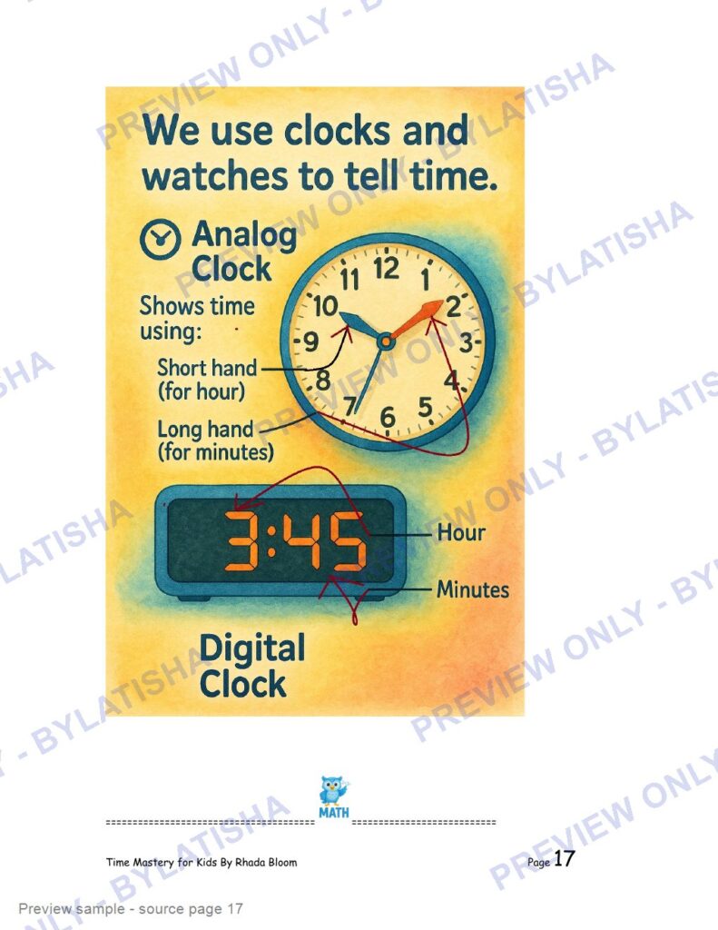 Time Mastery for Kids preview sample