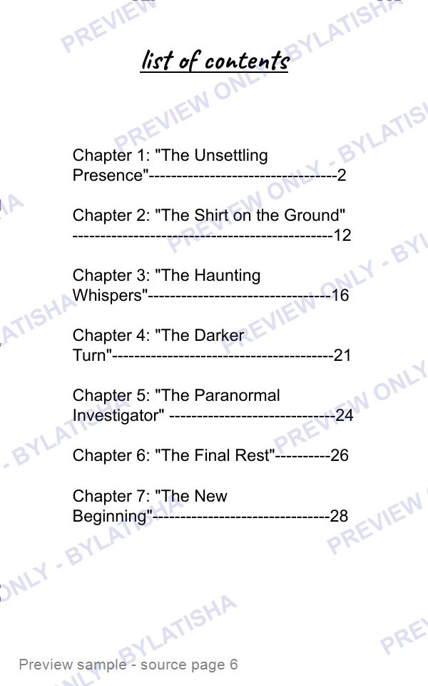 The Haunting of Willowbrook Lane: E-Book Edition — Latigo’s Flash Read preview sample