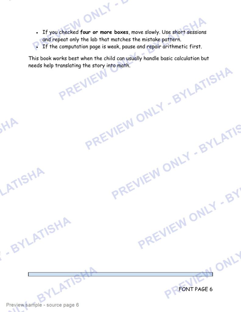 Word Problem Translation Rescue preview sample
