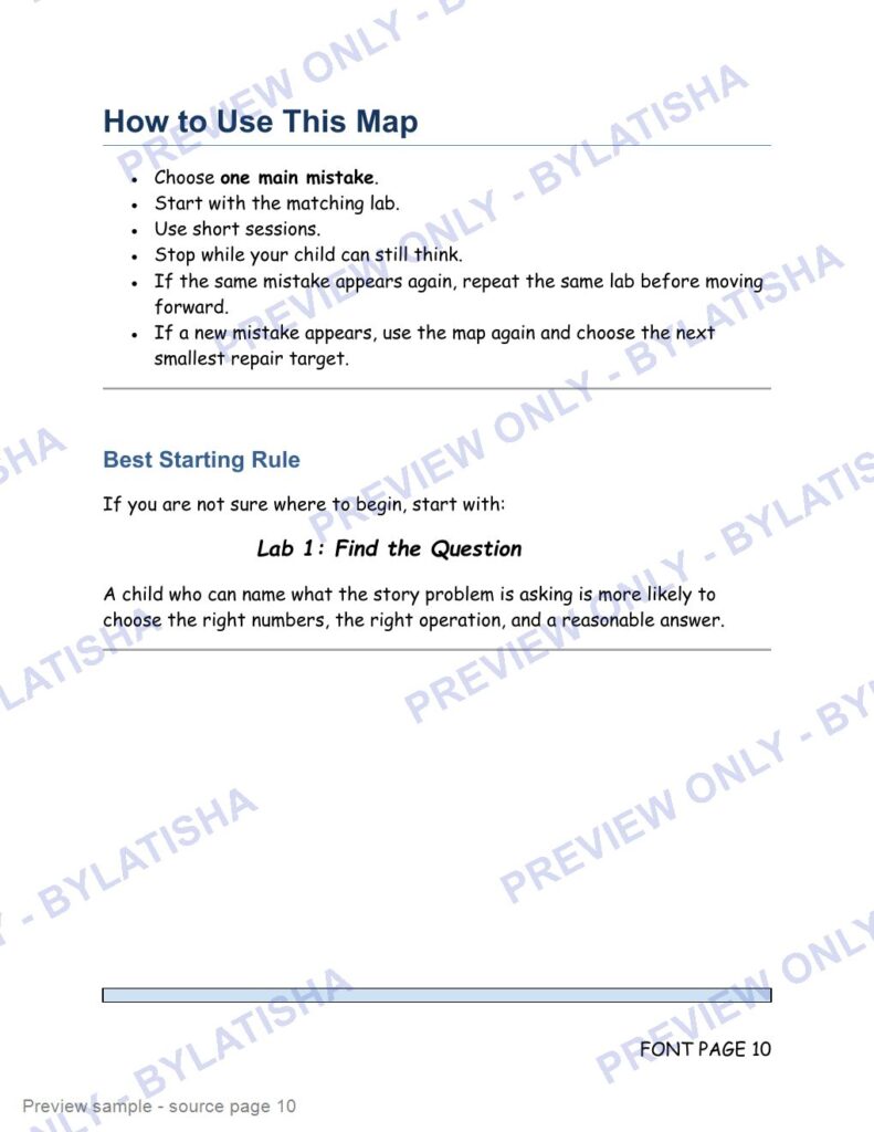 Word Problem Translation Rescue preview sample