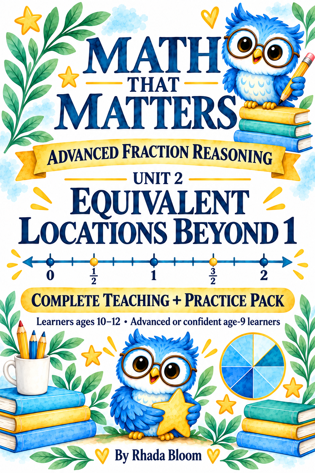 MATH THAT MATTERS ADVANCED FRACTION REASONING UNIT 2 EQUIVALENT LOCATIONS BEYOND 1 : Learners ages 10–12 and Advanced or confident age-9 learners