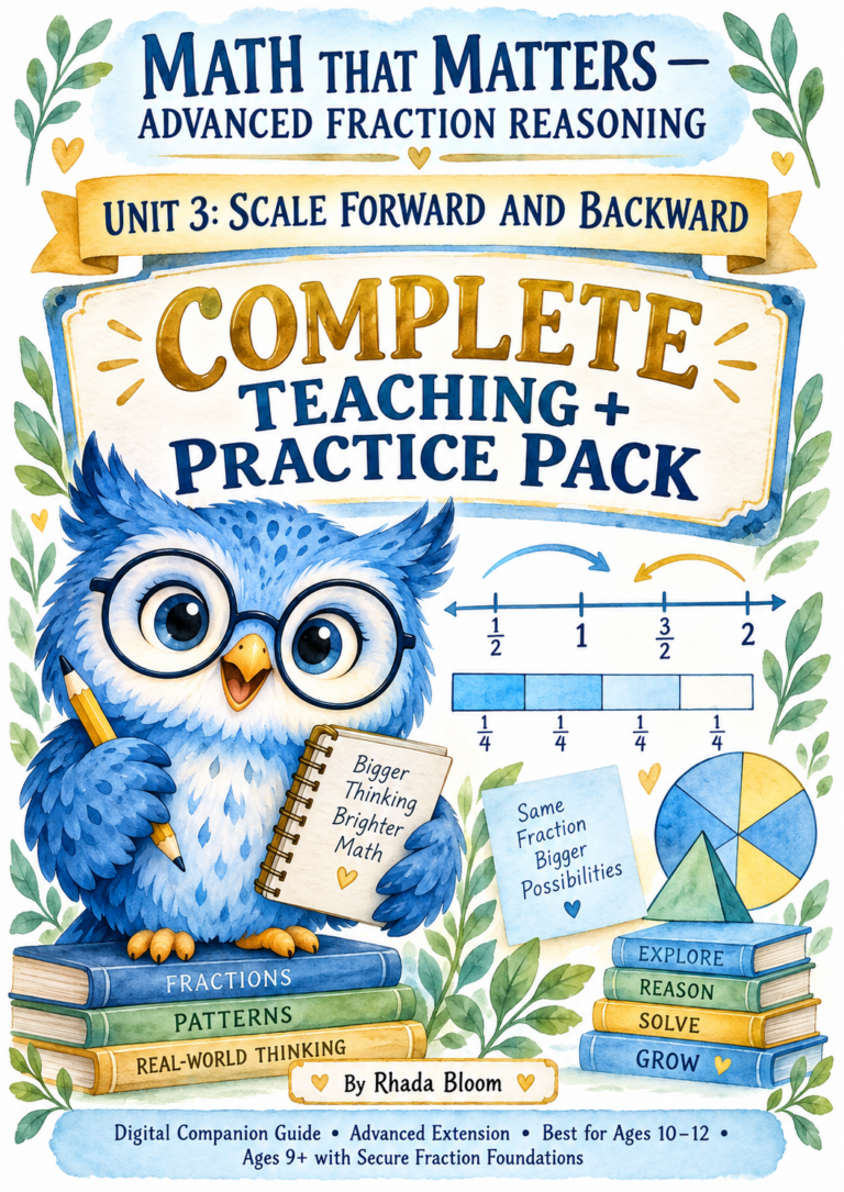 Math That Matters — Advanced Fraction Reasoning Unit 3: Scale Forward and Backward