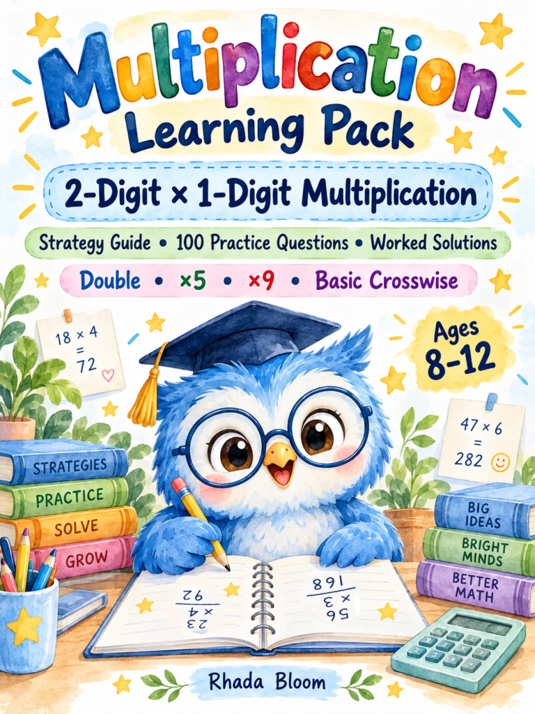 Multiplication Learning Pack :2-Digit × 1-Digit Multiplication By Rhada Bloom