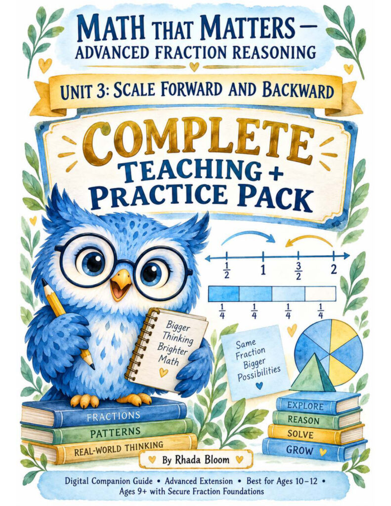 Math That Matters — Advanced Fraction Reasoning Unit 3: Scale Forward and Backward sample preview page 1